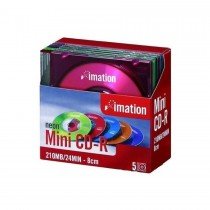 Imation Mini CD-R 24min/210MB 5pcs/pack w/jewel case