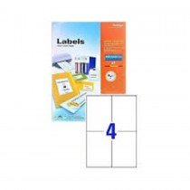Formtec 4 labels/sheet FT-GS-1004, 105 x 148 mm, 100 sheets/pack (Matte)