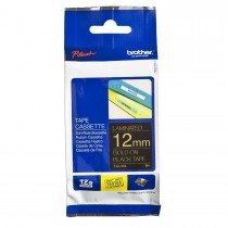 Brother Tze-334 Black on Gold 12mm Laminated Tape