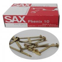 Sax Roundheaded Paper Fasteners 10mm Phenix 10