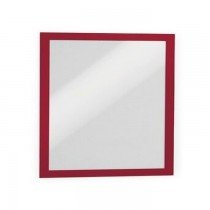 Durable DURAFRAME  Self Adhesive Magnetic Frame A4  2 pack  Red