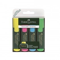 Faber Castell Highlighter  Assorted  4/pack