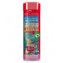 Faber Castell FCI115936 Water Color Pencil Round Tin, Assorted (36 / Set)