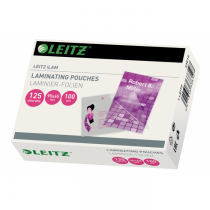 Leitz iLAM Hot Laminating Pouches 65 x 95 mm  125 microns 100 Sheets