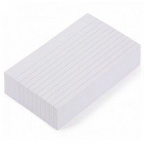 Index Cards 5 x 8 160 Gsm 100Pack White