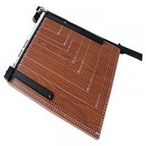 DELI 8002 A3 Size Paper Cutter with Wooden Base (460mmX380mm), 18inchesx15inches