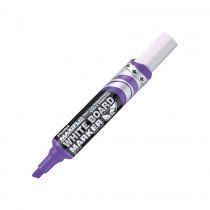 Pentel MWL6 Maxiflo Chisel Tip White Board Marker  Violet (Pack of 12)