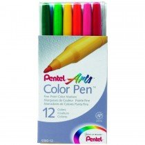 Pentel S360 Fibre Tip Color Pens  Assorted